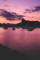 Sunset in Rio de Janeiro seen from Urca