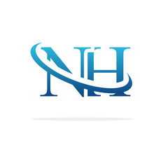 Creative NH logo icon design