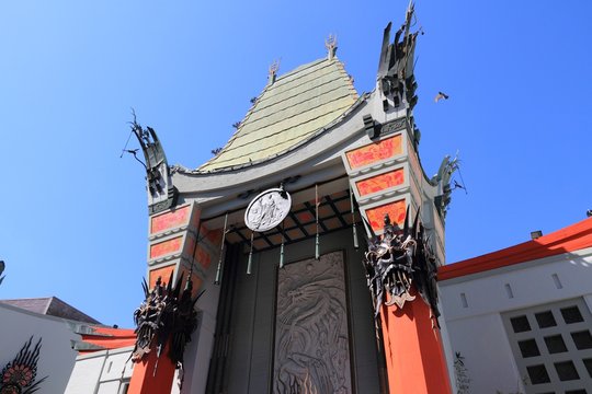 LOS ANGELES, USA - APRIL 5, 2014: TCL Chinese Theatre in Hollywood. Formerly Grauman's Chinese Theatre, the famous landmark dates back to 1926.