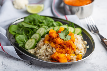 Cauliflower rice curry