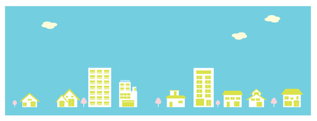 Obraz premium 街並み 春