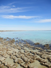 Côte sauvage rocher mer