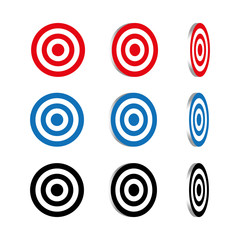 Target color vector illustration