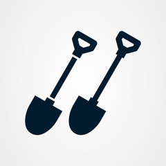 Shovel icon vector design template
