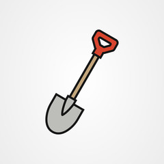 Shovel icon vector design template