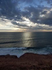 Obraz premium Esperance côte sauvage plage sable blanc coucher de soleil
