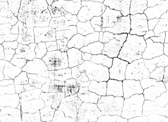 crack ground for abstract background on white background