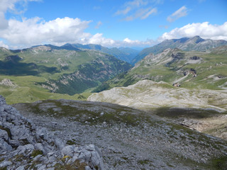 Berglandschaft in Österreich Alpen im Sommer 
