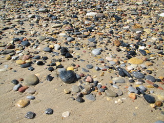 pebbles on beach