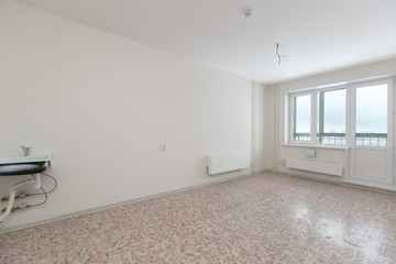 Fototapeta premium new unfurnished house or apartment in bright colors