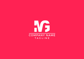 M G MG logo abstract letter initial based icon graphic design in vector editable file.
