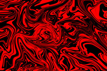 red and black liquid color. abstract background and texture. - 319202173