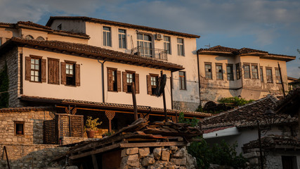 Fototapeta na wymiar Town of a Thousand Windows, Berat, Albania