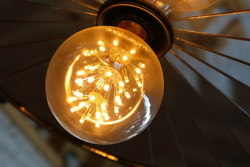 vintage light bulb interior decoration