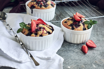 Currant mini pies, muffins.