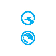 River vector icon illustration