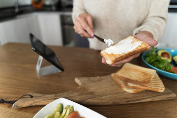 following the receipt by a tablet