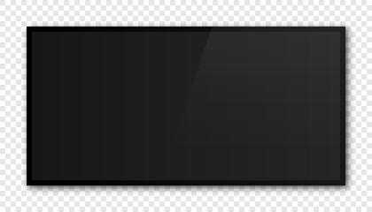 Realistic black television