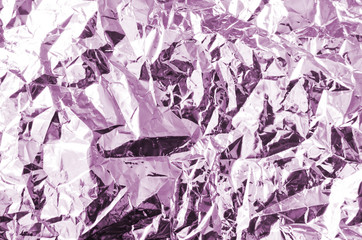 Aluminium foil texture background. Different wrinkled surfaces.