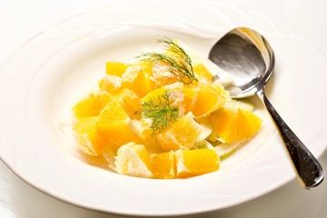 Salad with orange and finnel