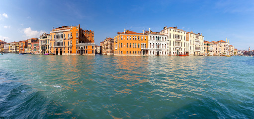 Venice. Panorama of the Grand Canal.