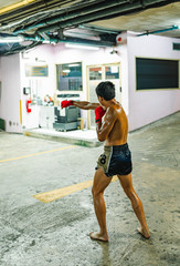 Fototapeta na wymiar Thai Boxing, 
