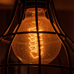 Close up image of light bulb