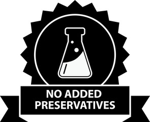 no preservative icon - vector illustration