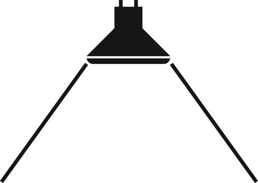Beam Angle icon for led light - vector illustration