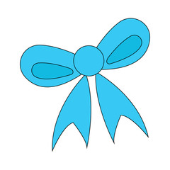 Color bows. Sketch bow accessories hand drawn doodles tied ribbons. vector colored ribbon accessory to birthday and holiday