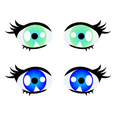 Set of Eye vector. Eye vector on white background. Eyes art. Eye Icon vector illustration.