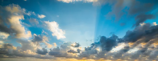 Poster Colorful cloudy sky at sunset © Gabriele Maltinti