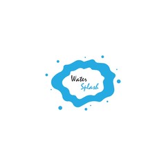 Illustration of Water Splash logo vector template