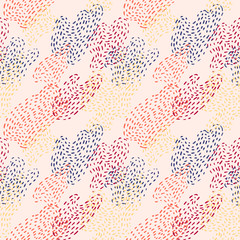 Seamless pattern with fluid spots.