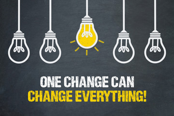 One change can change everything! 