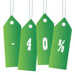 Discount tags. vector