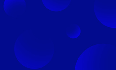 Naklejka na ściany i meble Blue circles gradient on blue dark abstract background. Modern graphic design element.