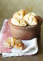 homemade cookies with caraway seeds and sesame seeds