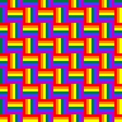 LGBT flags, seamless pattern, vector