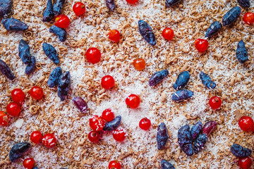 Summer homemade cake.