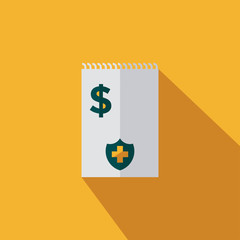 medical cost flat vector icon - ui icon vector