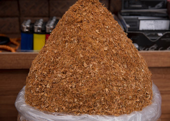 Tobacco ready to be smoked