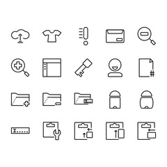 application icon set design line style part 4. Perfect for application, web, logo and presentation template
