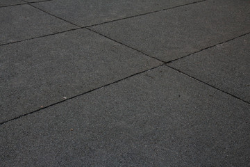 Diagonal floor tiles