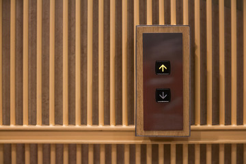 Control pad of the elevator