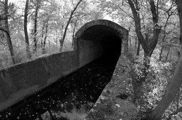 Old tunnel of Stalin. Part of Kiev defense line in WW2 time