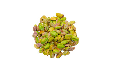 Pistazien Haufen Draufsicht