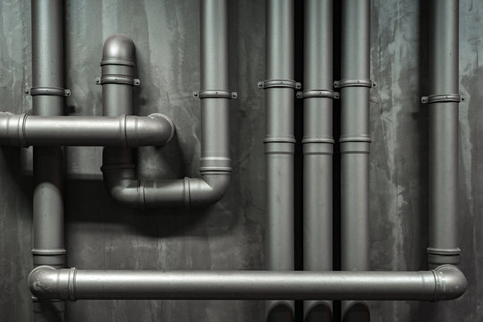 Vintage wall texture background with plastic pipes for design and creativity.Texture pattern abstract background can be use as wall paper screen saver brochure cover, presentation. Pipeline system
