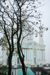 Beautiful ancient church in Kyiv, Ukraine