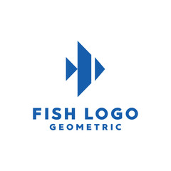 Fish Technology logo design vector template with geometric Concept style. animal Symbol and Digital icon for Web, Studio, Software, Marketing, Corporate, startup, Company And Business.